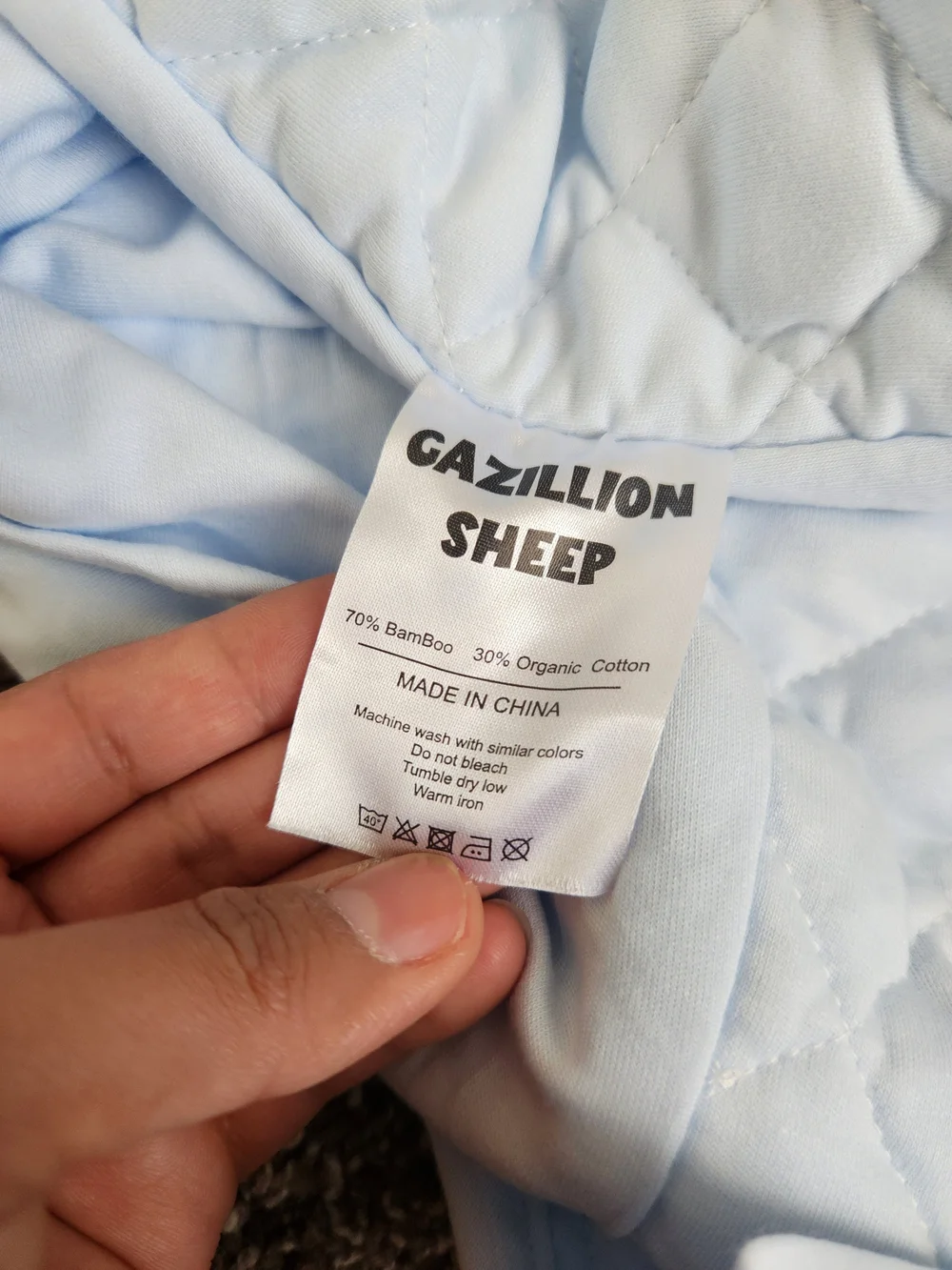 Gazillion sheep bamboo weighted sleep sacks